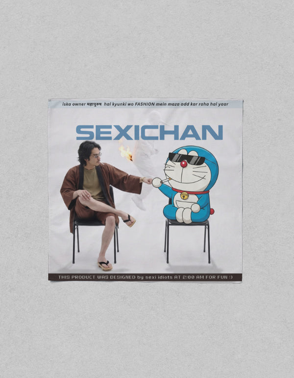 SEXICHAN "sexi idiots at 2 am" Silk-Feel Square Scarf